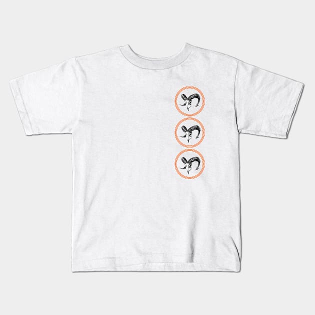 Triple Lucky Aries Kids T-Shirt by HERMETICSUPPLY